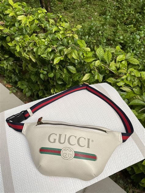 gucci print leather belt bag pantip|gucci guccissima belt bag.